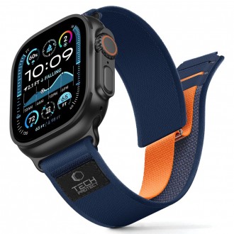 Mėlyna nailoninė apyrankė Tech-Protect Nylon Elite laikrodžiui Apple Watch 7 / 8 / 9 / 10 / 11 / 12 / SE / ULTRA (44 / 45 / 46 / 49 MM) 