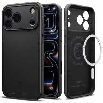 Juodos spalvos dėklas Spigen Thin Fit Magsafe telefonui Apple iPhone 17 PRO / 18 PRO