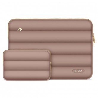 Nešiojamo kompiuterio dėklas Tech-Protect Puffy Laptop 13-14 WALNUT
