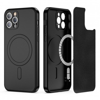 Juodas dėklas "Tech-Protect Icon Magsafe" telefonui iPhone 12 Pro Max