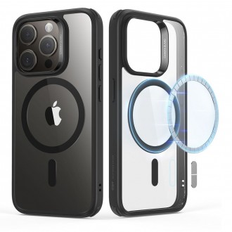 Skaidrus dėklas juodais kraštais "Esr Ch Halolock Magsafe" telefonui iPhone 15 Pro Max