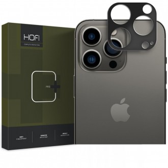 Juoda apsauga "Hofi Cam Pro+" telefono kamerai iPhone 15 Pro / 15 Pro Max