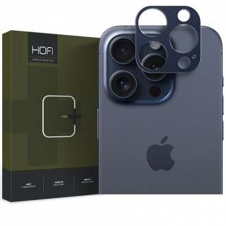 Mėlynos spalvos apsauga "Hofi Cam Pro+" telefono kamerai iPhone 15 Pro / 15 Pro Max