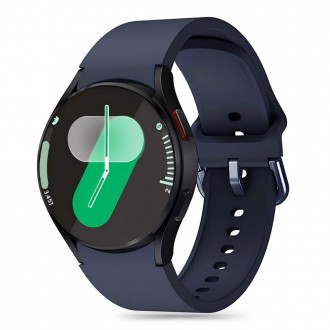 Mėlynos spalvos apyrankė "Tech-Protect Silicone" laikrodžiui Samsung Galaxy Watch 4 / 5 / 5 PRO / 6 / 7 / FE 
