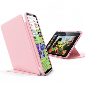 Rožinis dėklas "ESR Flip Hybrid" planšetei iPad 10.9” 10 / 2022 / 11” 11 / 2025 
