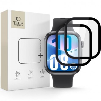 Ekrano apsauga "Tech-Protect Glass Flex+" (2-vnt.) laikrodžiui Huawei Watch Fit 4