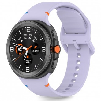 Alyvinės spalvos apyrankė "Tech-Protect Silicone" laikrodžiui Samsung Galaxy Watch 8 / Classic (40 / 44 / 46 MM)