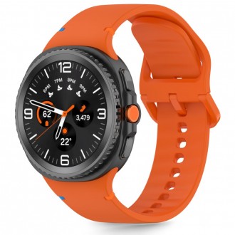 Oranžinė apyrankė "Tech-Protect Silicone" laikrodžiui Samsung Galaxy Watch 8 / Classic (40 / 44 / 46 MM)