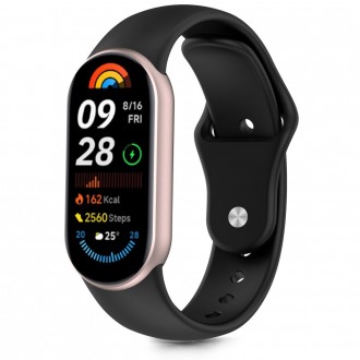 Juoda apyrankė "Tech-Protect Iconband Pure" laikrodžiui Xiaomi Smart Band 8 / 9 / 10 / NFC