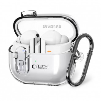 Skaidrus dėklas "Tech-Protect Flexair" ausinėms Samsung Galaxy Buds 3 / 3 FE / 3 PRO