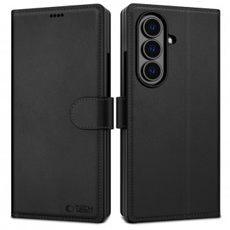 Juodas atverčiamas dėklas "Tech-Protect Wallet" telefonui Samsung Galaxy Z FOLD 8 ULTRA
