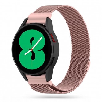 Rožinio aukso spalvos apyrankė "Tech-Protect Milaneseband 2" laikrodžiui Galaxy Watch 4 / 5 / 5 PRO / 6 (40 / 42 / 44 / 45 / 46 MM)