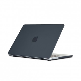 Dėklas "Tech-Protect Smartshell" nešiojamas kompiuteriui Macbook Pro 16 M1 / M2 / M3 2021-2023 matinis juodas