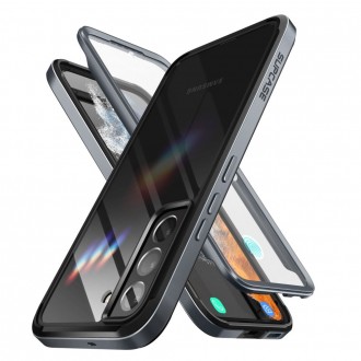 Skaidrus dėklas tvirtu juodu rėmu "SUPCASE UB EDGE" telefonui Samsung Galaxy S22 
