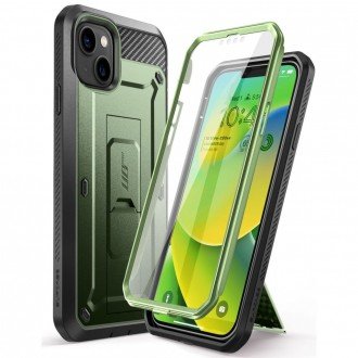Žalias itin tvirtas dėklas "Supcase Unicorn Beetle Pro" telefonui iPhone 13 / 14