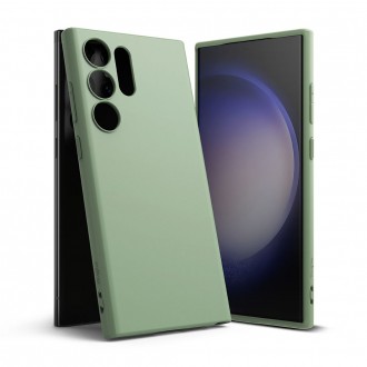 Šalavijų žalios spalvos matinis dėklas "Ringke Air S" telefonui Galaxy S23 Ultra
