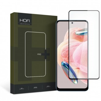 Apsauginis grūdintas stiklas juodais krašteliais Hofi Glass Pro+ telefonui Xiaomi Redmi Note 12 4G / LTE