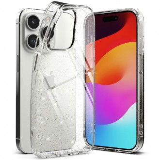 Skaidrus dėklas su blizgučiais "Ringke Air Glitter Clear" telefonui iPhone 15 Pro