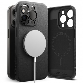 Juodas dėklas "Ringke Onyx Magnetic Magsafe" telefonui iPhone 15 Pro Max