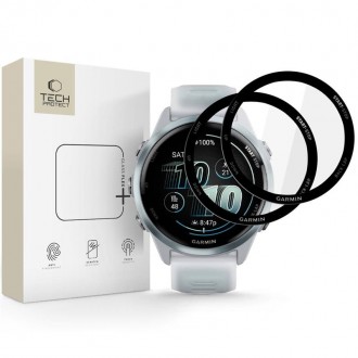 Ekrano apsauga "Tech-Protect Glass Flex+" (2-vnt.) laikrodžiui Garmin Forerunner 570 (42 MM)