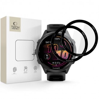 Ekrano apsauga "Tech-Protect Glass Flex+" (2-vnt.) laikrodžiui Garmin Forerunner 970 / 570 (47 MM)