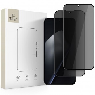 Privatumą suteikiantis apsauginis stikliukas "Tech-Protect Glass Spy+ Privacy" (2 vnt.) telefonui Xiaomi 15T / 15T Pro