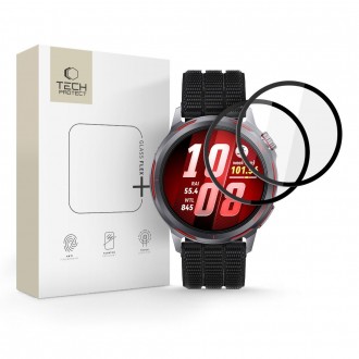 Ekrano apsauga "Tech-Protect Glass Flex+" (2-vnt.) laikrodžiui Huawei Watch GT RUNNER 2