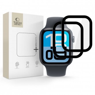 Ekrano apsauga "Tech-Protect Glass Flex+" (2-vnt.) laikrodžiui Apple Watch 4 / 5 / 6 / SE 1 / 2 / 3 (44MM)