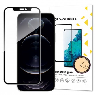 LCD apsauginis stikliukas Wozinsky 5D pritaikytas dėklui Samsung A51 / S20 FE juodas