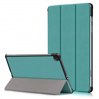 Žalias atverčiamas dėklas Samsung Samsung T220 / T225 Tab A7 Lite 8.7 "Smart Leather"