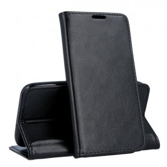 Juodas atverčiamas dėklas "Smart Magnetic" telefonui Xiaomi Redmi A5 / Poco C71 (173,45x79,35x8,45)