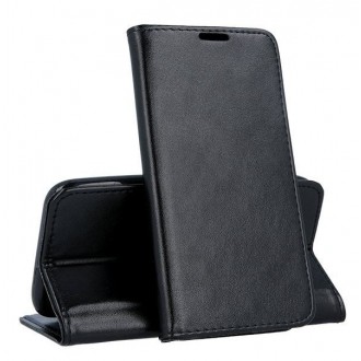 Juodas atverčiamas dėklas "Smart Magnetic" telefonui  Xiaomi Redmi Note 8 Pro