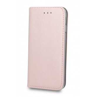 Rožinis-auksinis atverčiamas dėklas "Magnetic book" telefonui Samsung Galaxy A41
