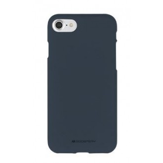 Tamsiai mėlynas silikoninis dėklas "Mercury Soft Jelly" telefonui Apple iPhone 13 Pro