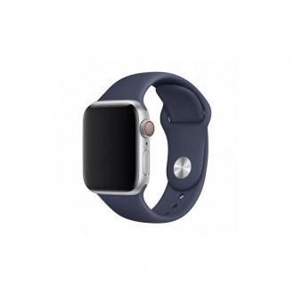 Tamsiai mėlyna apyrankė Devia "Deluxe" laikrodžiui Apple Watch 44MM