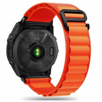 Oranžinė apyrankė "Tech-Protect Nylon Pro" laikrodžiui Garmin Fenix 3 / 5X / 3HR / 5X PLUS / 6X / 6X PRO / 7X