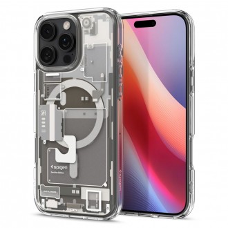Išskirtinio dizaino dėklas "Spigen Ultra Hybrid Mag Magsafe Zero One" telefonui Apple iPhone 16 Pro Max