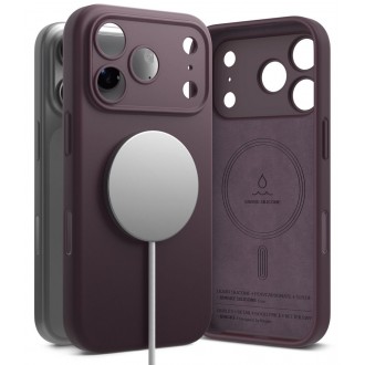 Silikoninis dėklas "Ringke Silicone Magnetic Magsafe" telefonui Apple iPhone 17 PRO / 18 PRO BURGUNDY