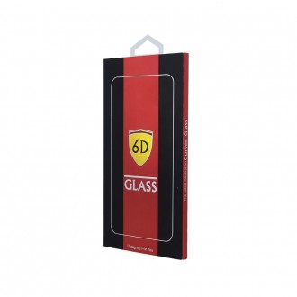 Apsauginis grūdintas stiklas juodais kraštais "6D" telefonui Samsung  A13 