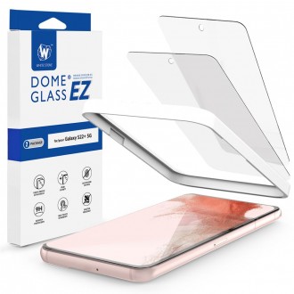 Auksčiausios kokybės apsauginis stiklas "WHITESTONE EZ GLASS" telefonui Samsung Galaxy S22 Plus ( X 2 vnt)