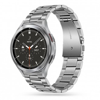 Vyriška sidabro spalvos apyrankė Tech-Protect "Stainless" laikrodžiui Samsung Watch 4 / 5 / 5 PRO / 6 (40 / 42 / 44 / 45 / 46 MM)