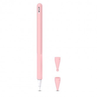 Rausvas dėklas Tech-Protect "Smooth" pieštukui APPLE PENCIL 2