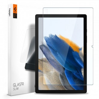 Skaidrus apsauginis grūdintas stiklas "Spigen Glas.Tr Slim" skirtas Samsung TAB A8 10.5 X200 / X205