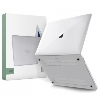 Skaidrus dėklas "Tech-Protect Smartshell" nešiojamam kompiuteriui Macbook Pro 14 M1 / M2 / M3 2021-2023