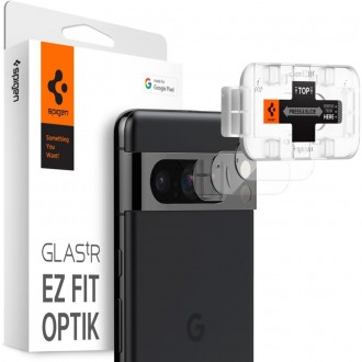 Skaidri kameros apsauga "Spigen Optik.Tr Ez Fit Camera Protector" (2vnt.) telefonui Google Pixel 8 Pro