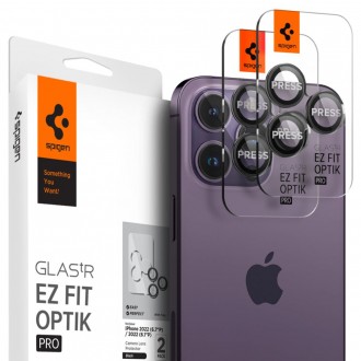 Kameros apsauga "Spigen Optik.Tr Ez Fit Camera Protector" (2vnt.) telefonui iPhone 14 Pro / Pro Max / 15 Pro / Pro Max