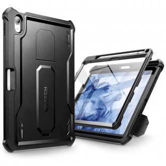 Juodas dviejų dalių dėklas "Tech-Protect Kevlar Pro" skirtas IPAD 10.9 2022