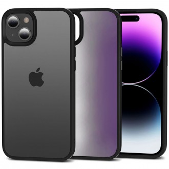 Juodas permatomas/matinis dėklas "Tech-Protect Magmat Magsafe" telefonui iPhone 15 Plus