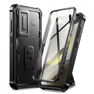 Juodas dviejų dalių dėklas "Tech-Protect Kevlar Cam+" skirtas Samsung Galaxy S24 Plus