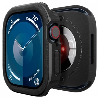 Juodas dėklas "Caseology Vault" laikrodžiui Apple Watch 10 (46 MM)